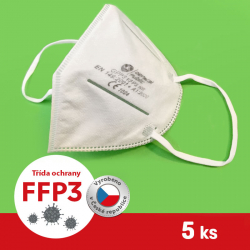 Respirátor / Filtračný respirátor GPP FFP3 5ks SK