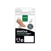 Srdiečka samolepiace kvapka - béžové